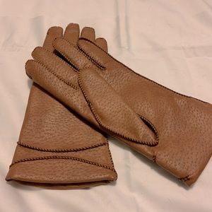 Vintage Fownes 100% Leather Gloves. WPL 9522 B